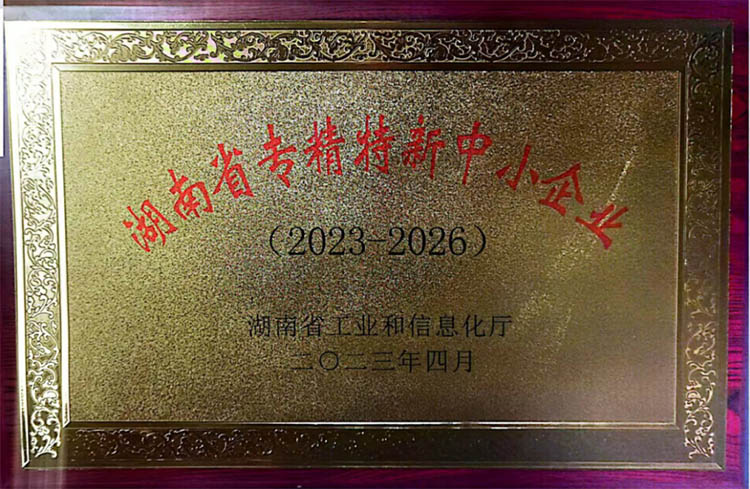 湖南省专精特新中小企业